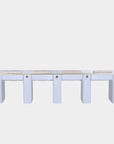 SP Quadruple Nail Table w/Pipe - 131"1/2