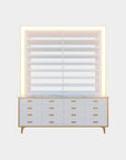 VK 2-Sided 2-in-1 Rack w/Cabinet w/Frame Lightbox - 60" - New Star Spa & Furniture Corp.