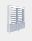 VK B Polish Powder Rack w. Polish Powder Cabinet 2 Side - 78" - New Star Spa & Furniture Corp.