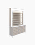 VK B Polish Powder Rack w. Polish Powder Cabinet 1 Side - 60" - New Star Spa & Furniture Corp.