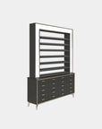 VK B Polish Powder Rack w. Polish Powder Cabinet 2 Side - 60" - New Star Spa & Furniture Corp.