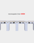 SP Quadruple Nail Table w/Vent 131"1/2