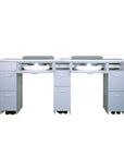 V2 Double Nail Table w/Pipe - 69"1/4 - New Star Spa & Furniture Corp.