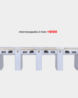 SP Quadruple Nail Table w/Pipe 131"1/2