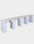 SP Quadruple Nail Table w/Pipe 131"1/2