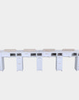 SP Quadruple Nail Table w/Pipe - 131"1/2