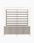 VK B Polish Powder Rack w. Polish Powder Cabinet 2 Side - 78" - New Star Spa & Furniture Corp.