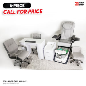 6-piece Package IQ-A3 (V2) - Off White/Gray Tub - New Star Spa & Furniture Corp.