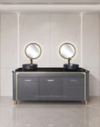 VK Doule Sink w/Faucets (No Mirror) - 64" - New Star Spa & Furniture Corp.