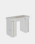 VK Nail Table 43" (White Color) - New Star Spa & Furniture Corp.