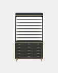 VK (V2) Powder Rack w/Cabinet w/Backlit Panel - 48" - New Star Spa & Furniture Corp.