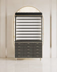 VK (V2) Powder Rack w/Cabinet w/Backlit Panel - 48" - New Star Spa & Furniture Corp.