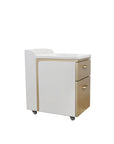 C1-Pedicart Fiberglass (White-Gold)