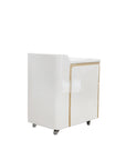 C1-Pedicart Fiberglass (White-Gold)