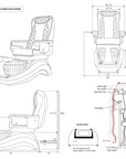 Future Spa - White/Black Tub - New Star Salon Furniture