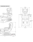 Glory Spa - White Tub - New Star Salon Furniture