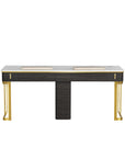 Luna Double Nail Table - Include 1 Cabinet - New Star Salon Furniture