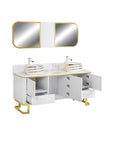 Luna Doule Sink w/Faucets (No Mirror) - New Star Salon Furniture