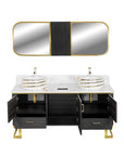 Luna Doule Sink w/Faucets (No Mirror) - New Star Salon Furniture