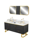 Luna Doule Sink w/Faucets (No Mirror) - New Star Salon Furniture