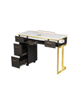 Luna Nail Table - Include 1 Cabinet w/Pipe - New Star Salon Furniture
