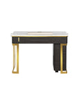 Luna Nail Table - Include 1 Cabinet w/Pipe - New Star Salon Furniture