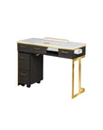 Luna Nail Table - Include 1 Cabinet w/Pipe - New Star Salon Furniture