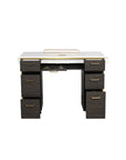 Luna Nail Table - Include 2 Cabinet w/Pipe - New Star Salon Furniture