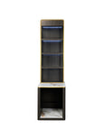 Luna Shelf w/Hot Towel Warmer Cabinet - New Star Salon Furniture