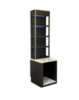 Luna Shelf w/Hot Towel Warmer Cabinet - New Star Salon Furniture
