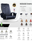 Pedicure Massage Chair 699D - New Star Salon Furniture
