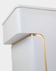 VK Reception 1 w/LED Light 68" (White Color) - New Star Salon Furniture