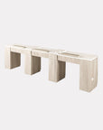 XO Triple Nail Table 109" - New Star Salon Furniture