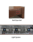 YC Nail Dryer 6x6 - New Star Salon Furniture