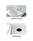 YC Single Sink w/Faucet 39" (No Mirror) - New Star Salon Furniture