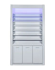 SW Powder Rack w/Cabinet 48" - New Star Spa & Furniture