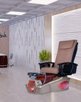 NS8 - Vegas Tub & Golden Yellow Sink with Massage Chair 299-V2 - New Star Spa & Furniture