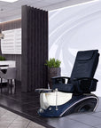 NS9 - Black Tub & White Sink with Massage Chair 299-V2 - New Star Spa & Furniture