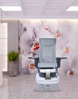 PK Spa - White Tub & Dark Gray Sink with Massage Chair 299-V2 - New Star Spa & Furniture Corp.