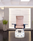 NS128-V2 - Light Cream Tub & Metallic Beige Sink with Massage Chair 299-V2 - New Star Spa & Furniture