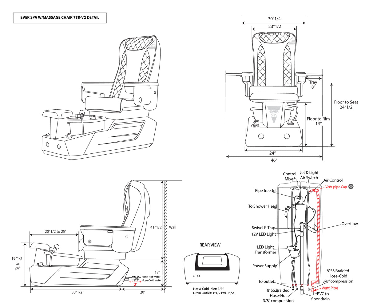 Ever Spa White Tub New Star Spa & Furniture Corp.