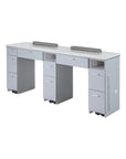 V2 Double Nail Table 69 1/4" - New Star Spa & Furniture