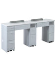 V2 Double Nail Table 69 1/4" - New Star Spa & Furniture