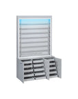 V2 Polish Rack w/Gel Color Cabinet - New Star Spa & Furniture