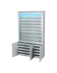 V2 Polish Rack w/Gel Color Cabinet - New Star Spa & Furniture