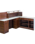 "L" Reception w/Poster - New Star Spa & Furniture