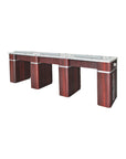 Q Triple Nail Table 103 1/2" With Pipe - New Star Spa & Furniture
