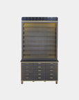 VK Polish Rack & Powder Rack w/Polish Powder Cabinet 48" - New Star Spa & Furniture Corp.