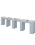 V2 Quadruple Triple Nail Table 128 1/2" - New Star Spa & Furniture