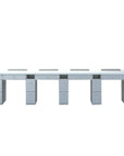 V2 Quadruple Triple Nail Table 128 1/2" - New Star Spa & Furniture
